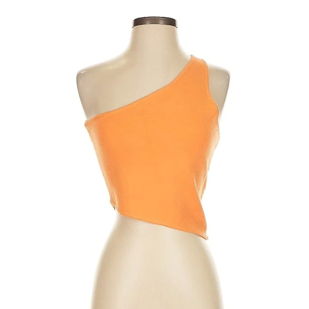 House of Harlow 1960 x REVOLVE Orange Asymmetrical Sleeveless Tank Top Small